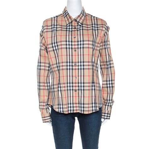 burberry button down cotton shirt|Burberry long sleeve button up.